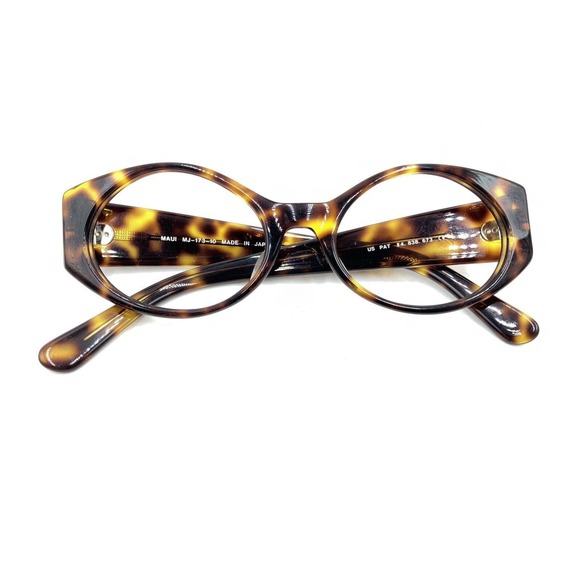 Maui Jim MJ-173-10 Brown Tortoise Oval Sunglasses Frames 135 Japan Men Women - Picture 12 of 12